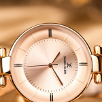 Women Rose Gold Analogue Watch DK11467-3