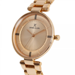 Women Rose Gold Analogue Watch DK11467-3