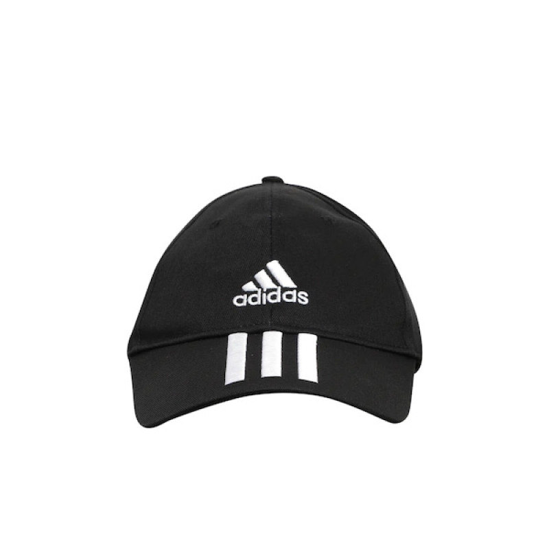 Unisex Black & White Brand Logo Embroidered Visor Cap