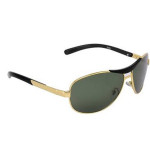 Adam Jones Glass Lens Golden Green Rectangular Polarized Sun glasses